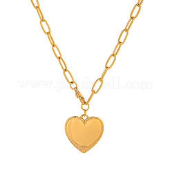 304 Stainless Steel Heart Pendant Necklaces for Women&nbsp;JD8582