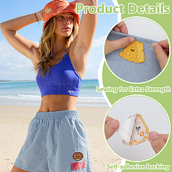 30Pcs 6 Styles Embroidered Cloth Patch&nbsp;PATC-FG0003-44