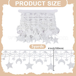 5Yards Polyester Lace Trims&nbsp;SRIB-HY0001-13