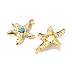 Dyed Synthetic Turquoise Sea Animal Pendants&nbsp;STAS-H483-33A-G
