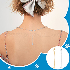 20Pcs 2 Colors 304 Stainless Steel Chain Extender&nbsp;STAS-UN0060-91