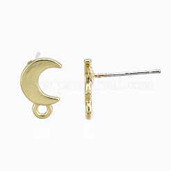 Alloy Stud Earring Findings&nbsp;X-PALLOY-T064-77LG-RS
