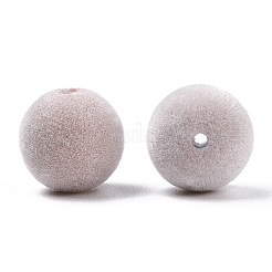 Flocky ABS Plastic Beads&nbsp;KY-G025-02B