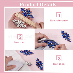 8Pcs Glass Cabochons(Hot Melt Adhesive On The Back)&nbsp;GGLA-FG0001-07C