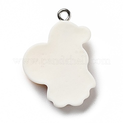 Opaque Resin Pendants&nbsp;RESI-D055-014P