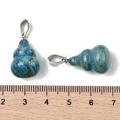 Dyed & Heated Natural Blue Agate Pendants&nbsp;G-B127-03P-06
