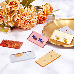4 Colors Acrylic Single Earring Display Card&nbsp;ODIS-AR0001-05A