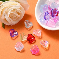 35Pcs Transparent Spray Painted Glass Pendants&nbsp;GLAA-YW0001-62