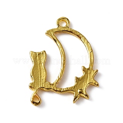 Alloy Open Back Bezel Pendants&nbsp;FIND-WH0013-36