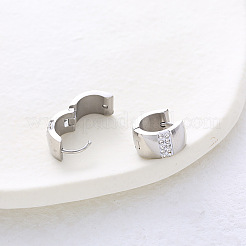 Stainless Steel Ring Hoop Earrings&nbsp;RE3226