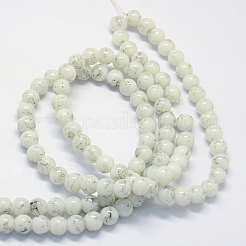 Baking Paint Glass Round Bead Strands&nbsp;DGLA-Q019-6mm-41