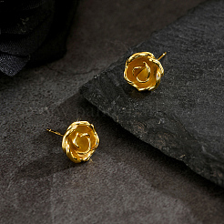 Brass Flower Stud Earrings&nbsp;IE2637