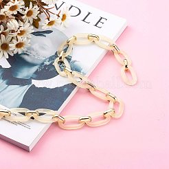 5 Strands 5 Colors Handmade Acrylic Cable Chains&nbsp;CHAC-SZ0001-02