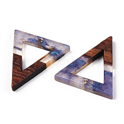 Transparent Resin & Walnut Wood Pendants&nbsp;LS-RESI-ZX017-42