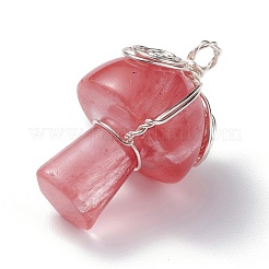 Natural & Synthetic Gemstone GuaSha Stone Pendants&nbsp;PALLOY-JF01252