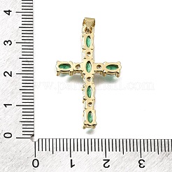 Brass Pave Cubic Zirconia Pendants&nbsp;CU-CBAE7DF-11G-A
