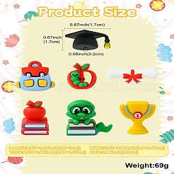 14Pcs 7 Styles Silicone Beads&nbsp;SIL-CJ0003-05