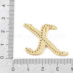 Brass Micro Pave Clear Cubic Zirconia Pendants&nbsp;CU-CBA8481-01G-X