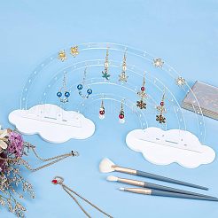 Acrylic Earring Display Stands&nbsp;EDIS-WH0029-11B