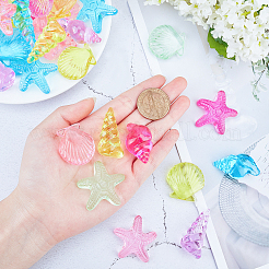 69Pcs 2 Style Transparent Acrylic Beads&nbsp;TACR-AR0001-03