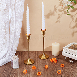 Silicone Candle Base Elastic Sleeve&nbsp;SIL-WH0028-007A