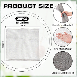 Stainless Steel Mesh Bag Plant Protection Insect Proof Mesh Bag&nbsp;AJEW-WH0410-71