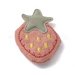 Cute Strawberry/Bowknot/Ice-cream/Flower Polyester & Cotton Hair Clips Set&nbsp;OHAR-WH0021-27