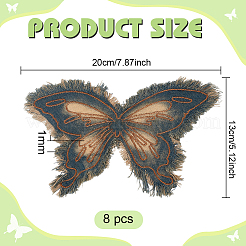 8Pcs Polyester Clothing Patches&nbsp;DIY-BC0018-02