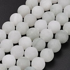 Natural Tianshan Cui Quartzite Beads Strands&nbsp;G-G305-A02-10mm