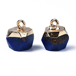 Assembled Synthetic Bronzite and Lapis Lazuli Charms&nbsp;G-N330-47A