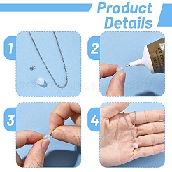 60Pcs 2 Colors 304 Stainless Steel Cup Pearl Peg Bails Pin Pendants&nbsp;STAS-YW0003-64
