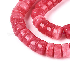 Dyed Natural White Jade Beads Strands&nbsp;G-T143-17G