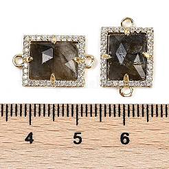 Natural Labradorite Faceted Rectangle Links&nbsp;G-I375-07G-04