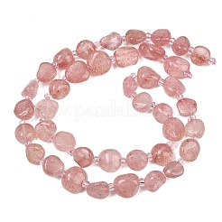 Natural Strawberry Quartz Beads Strands&nbsp;GG-CBA3A44-C01-02