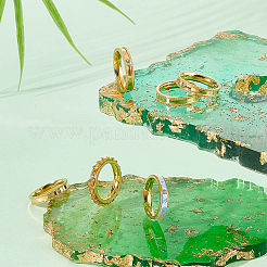12Pcs Crystal Rhinestone Grooved Finger Ring&nbsp;RJEW-UN0002-46G