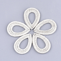 Waxed Polyester Cord Woven Pendants&nbsp;FIND-T039-15