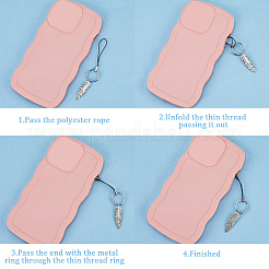 60Pcs Polyester Lanyard Wrist Strap Phone Straps&nbsp;FIND-GF0006-53