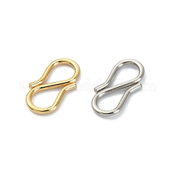 10Pcs 2 Colors 304 Stainless Steel S Hook Clasps&nbsp;STAS-YW0001-31