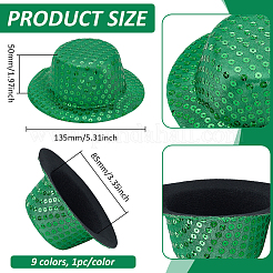 7Pcs 7 Colors Polyester Round Fascinator Hat for Dolls&nbsp;DIY-BC0015-81