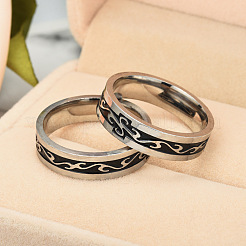 201 Stainless Steel Dragon Pattern Finger Rings for Men&nbsp;FS-WGE821B-05