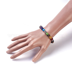 Natural Tiger Eye Stretch Bracelets&nbsp;BJEW-JB03905-01