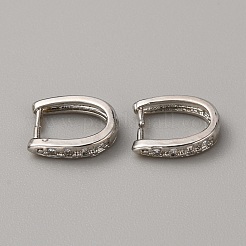 Brass Micro Pave Clear Cubic Zirconia Snap on Bails&nbsp;ZIRC-WH0004-06P