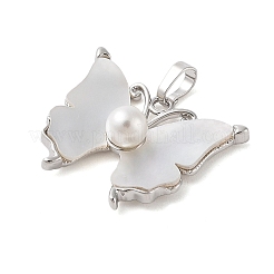 Brass Pave Shell Pendants&nbsp;KK-i712-25P