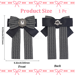Bowknot Tie Polyester Resin Brooches&nbsp;JEWB-WH20014-05A