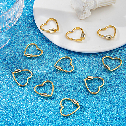 10Pcs Zinc Alloy Screw Carabiner Lock Charms&nbsp;FIND-DC0008-30