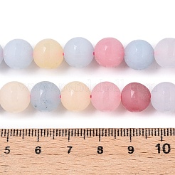 Frosted Natural White Jade Beads Strands&nbsp;G-T138-10mm-209A