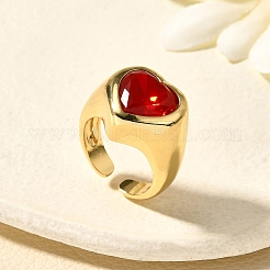 Brass Cuff Rings for Women&nbsp;RJEW-Q008-11G-01