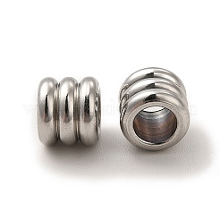 Non-Tarnish 201 Stainless Steel European Beads&nbsp;STAS-M089-04P