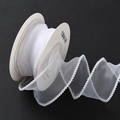 5 Yards ABS Pearl Edged Mesh Ribbon for Bowknot Making&nbsp;OCOR-B004-01A-07
