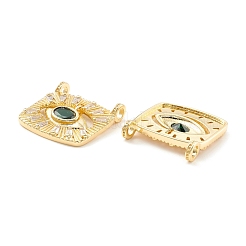 Rack Plating Brass Cubic Zirconia Pendants&nbsp;KK-D073-25G-05